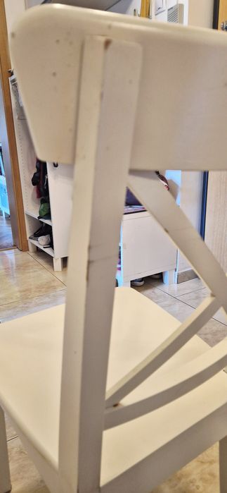 Scaun alb INGOLF Ikea - 2 bucăți