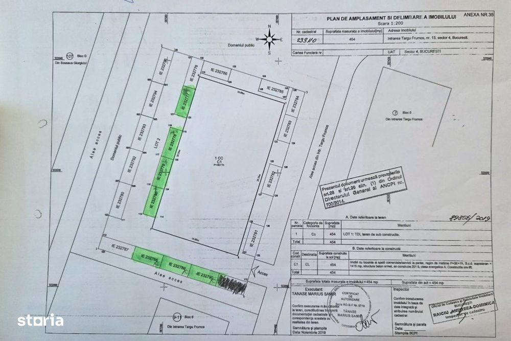 Vanzare locuri de parcare piata Progresul-Intrarea Targu Frumos