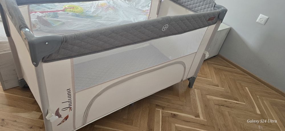 Бебешка кошара CANGAROO Indiana Цвят - сива.