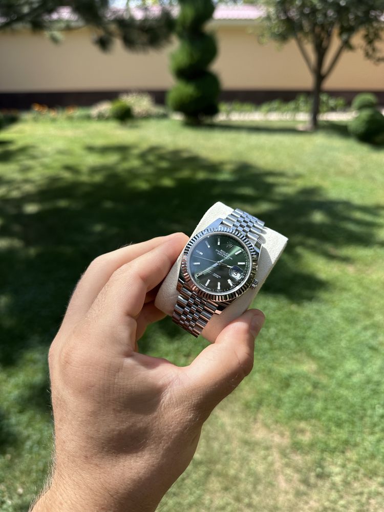 Rolex date just 41 mm 1:1 Часы с швейцарским механизмом.
