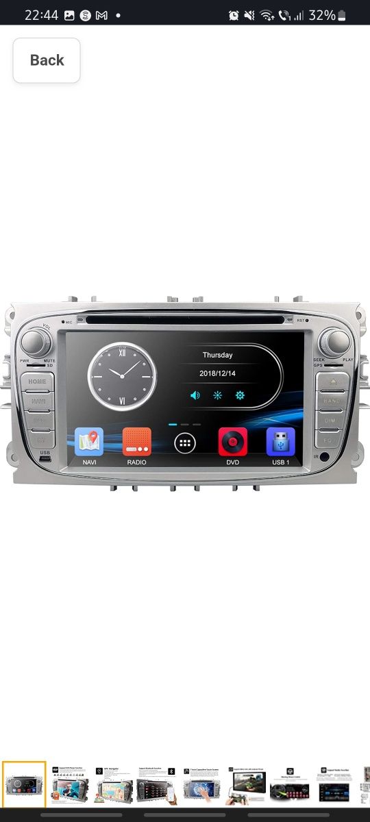 Casetofon HIZPO touch screen Car Radio DVD Player with GPS Navigation