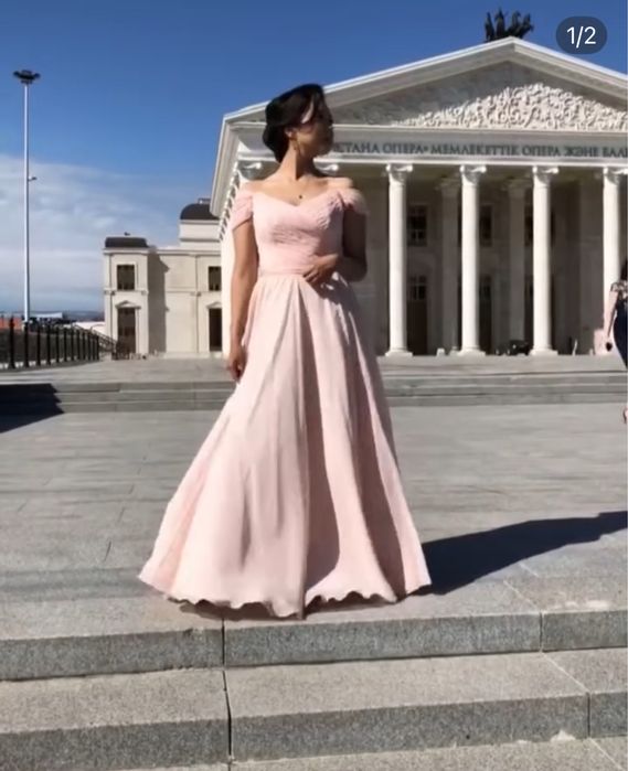 Платье на выпускной, итальянский шелк, размер М-Л