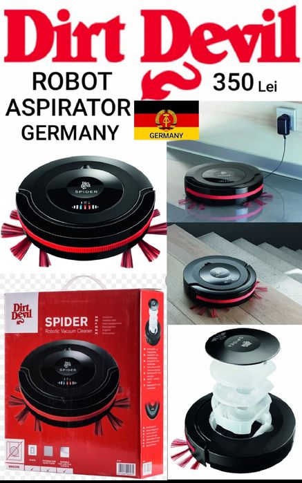 Aspirator ROBOT Fiert Devil 17W, 0,27 L, 60 min, Acumulator - NOU