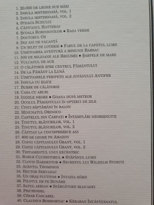 Colectia Jules Vernes 34 volume (17 noi, 17 editia veche)