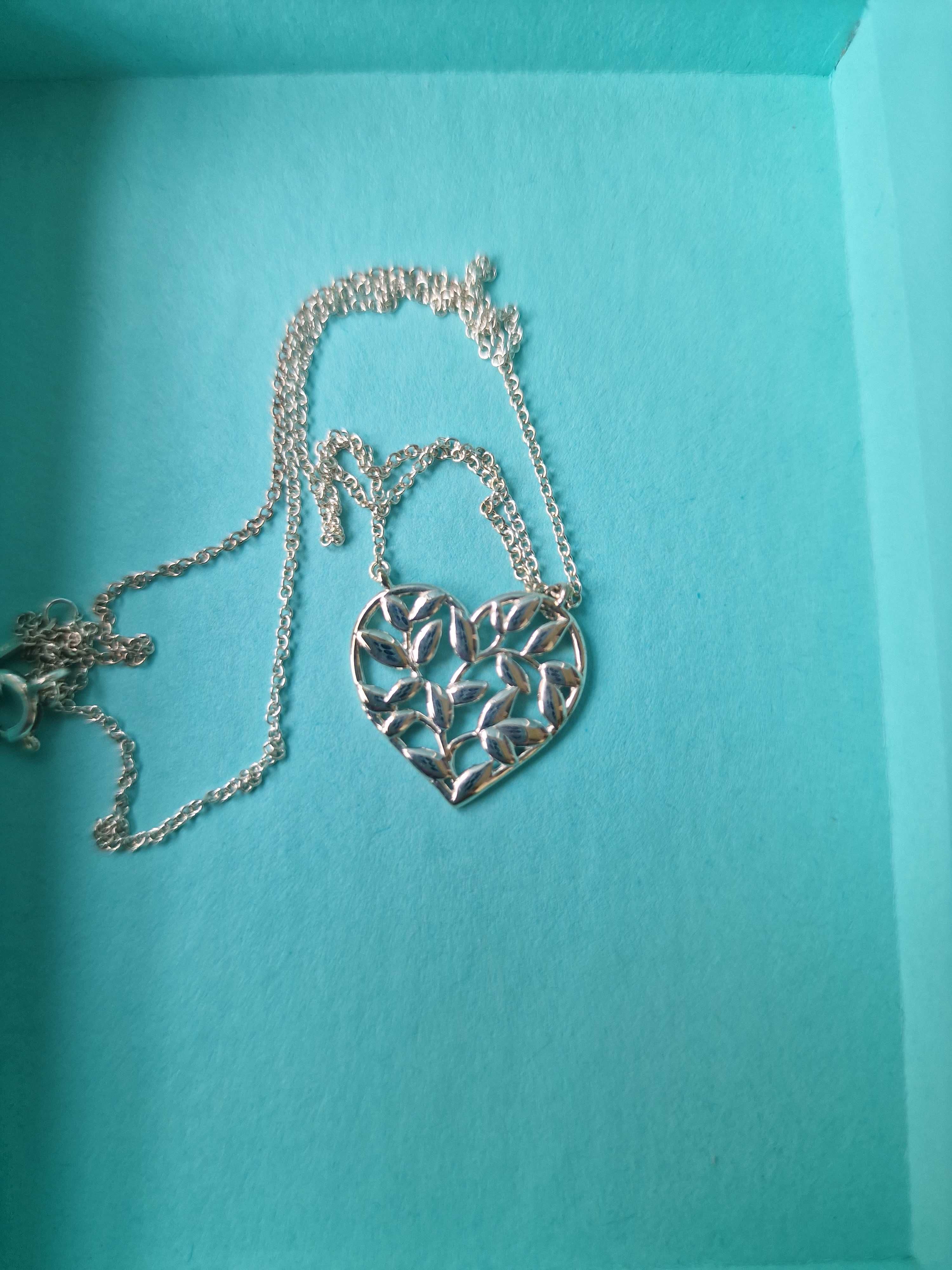 Оригинално сребърно колие на Тифани Tiffany & Co. Сърце