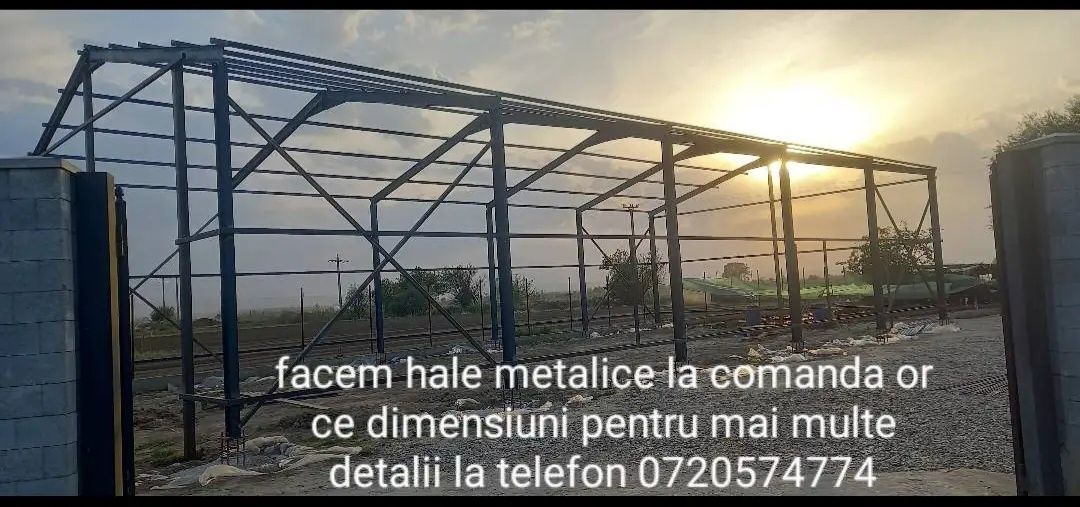 structuri metalice din țeavă sau euro profil
