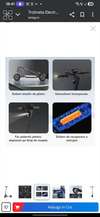 Trotineta navee s40 noua 40km