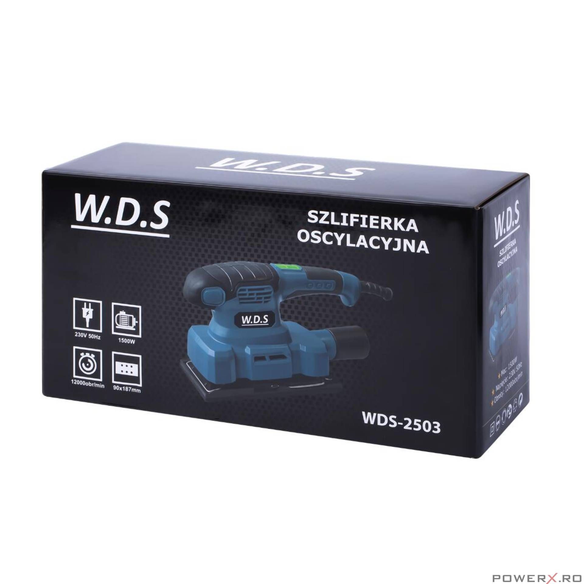 Slefuitor orbital, cu orificiu pentru aspirator, 1500W, WDS