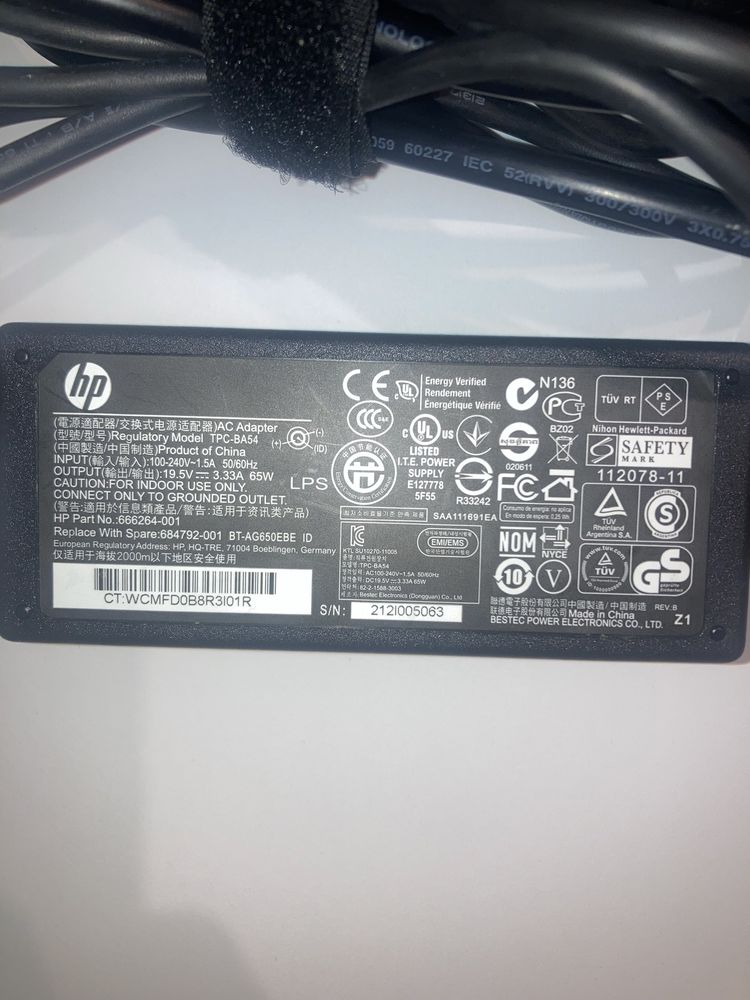 Incarcator / alimentator laptop HP 65W TPC-BA5 original in stare buna