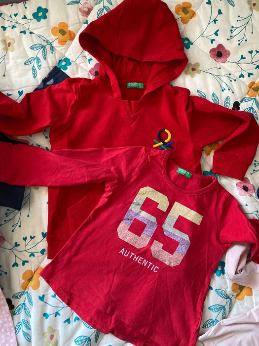 Нова блузка за момче и нов пантаон Benetton, лот къси п-ки