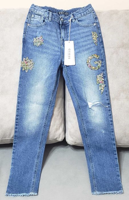 Нови оригинални детски дънки GUESS за момиченце - 10 год.