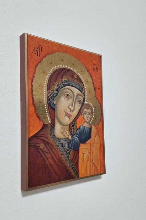 Icoană „Maica Domnului Siriaca” – reproducere grafică Fine Art pe MDF