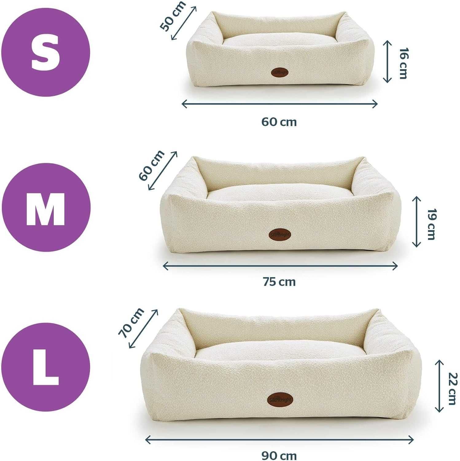 Легло за кучета Silentnight Deep Sleep Ultimate, размер - 60x75x19 см