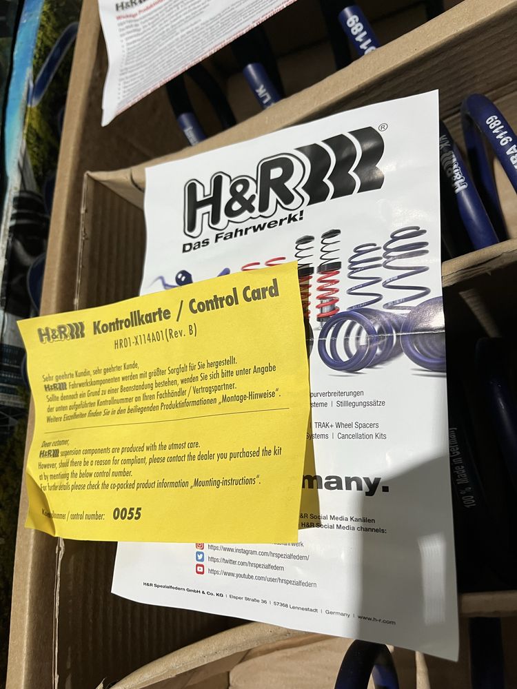 НОВИ Спортни пружини H&R Germany WV Polo 6R