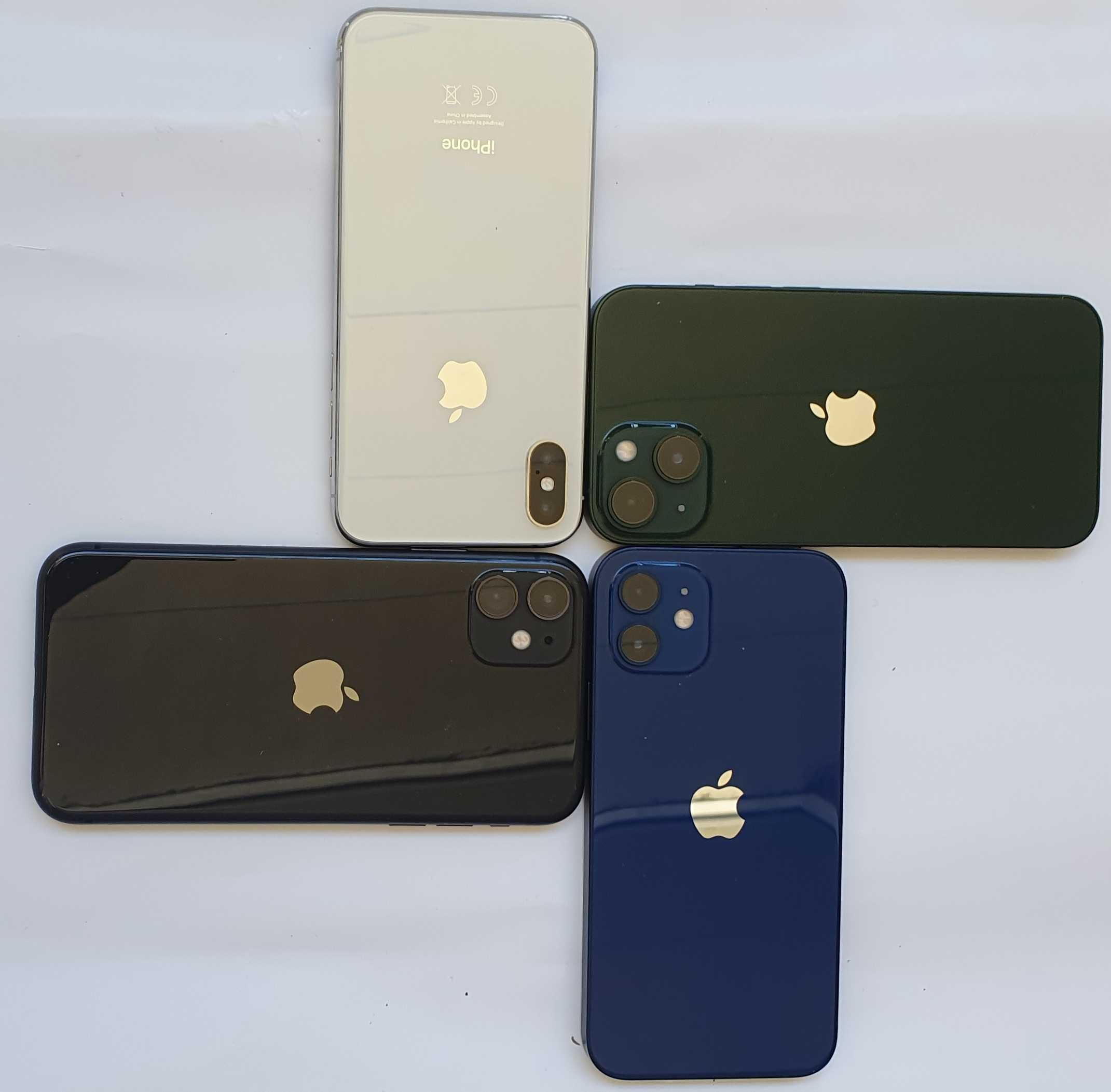 iPhone X 64 GB; iPhone 11 64 GB; iPhone 12 64 GB; iPhone 13 128 GB