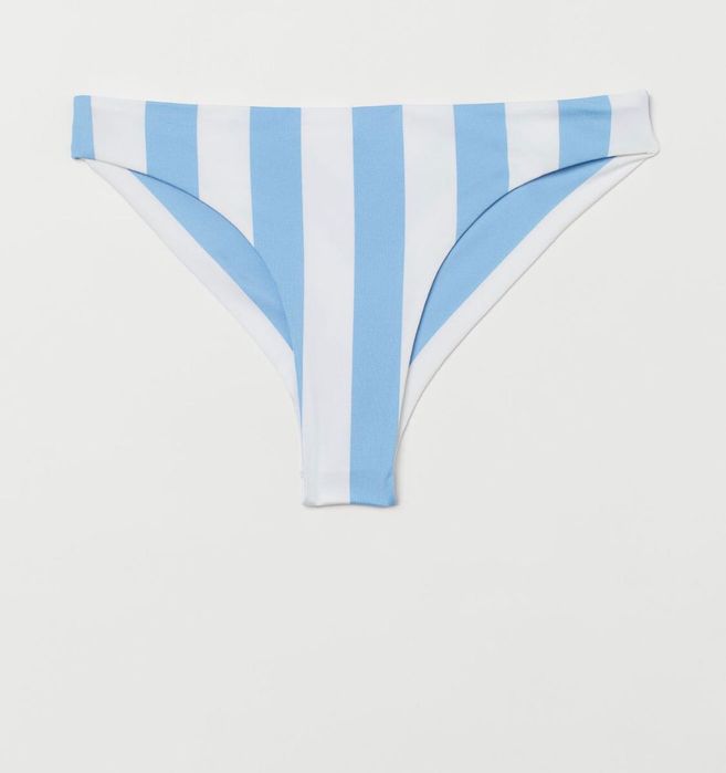 Нов красив разделен Брутален синьо бял бански горнище и долнище