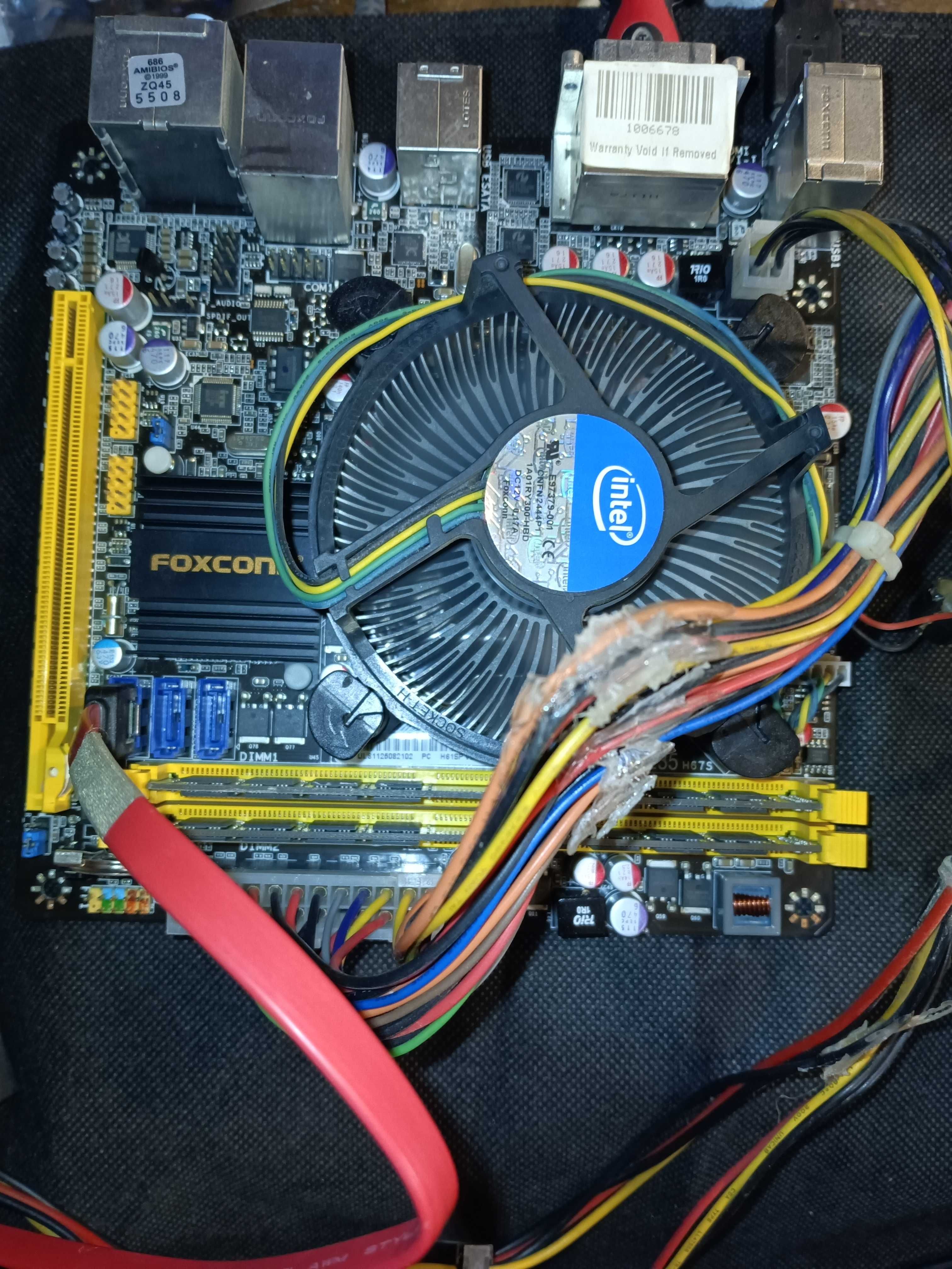 ITX дъно: Foxconn H67S / Core i5 3.20Ghz / 16 GB RAM / 60 GB SSD