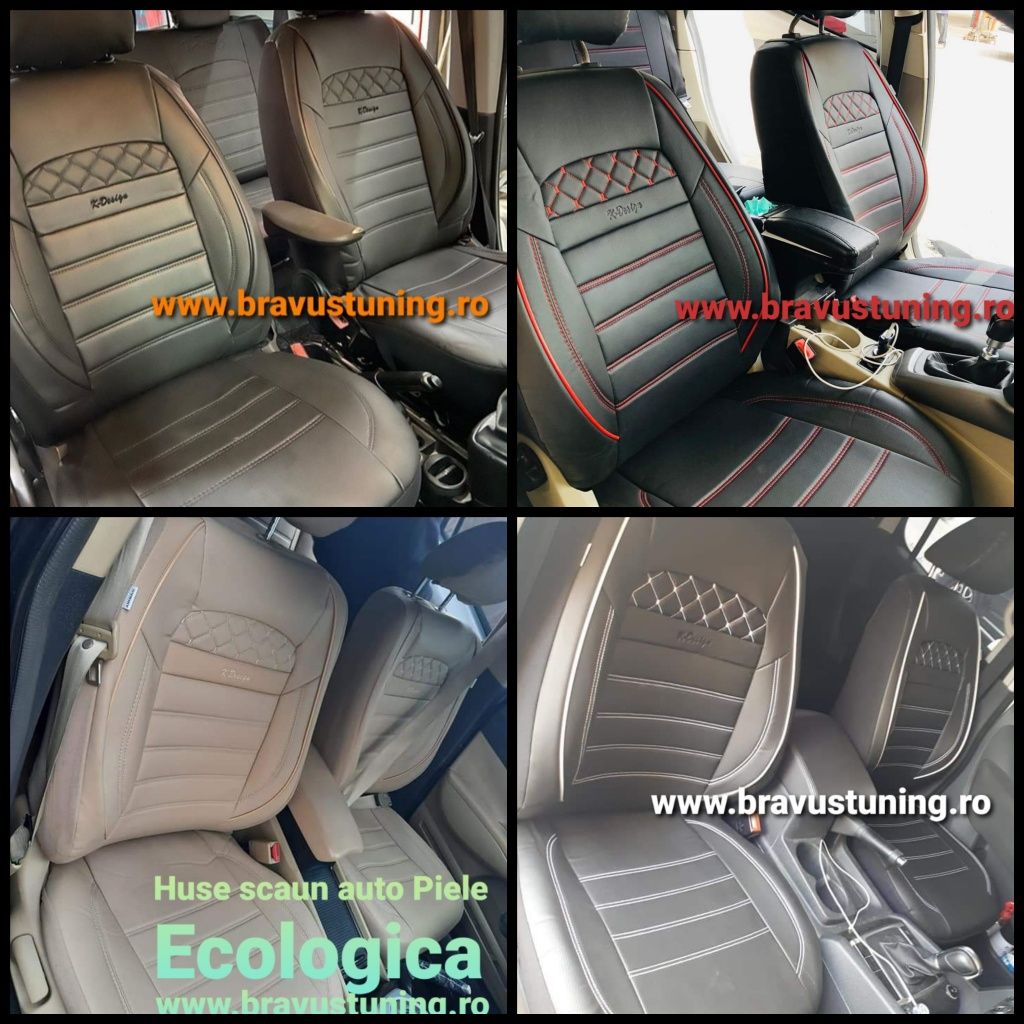 Huse scaun auto Piele Ecologica Audi,Mercedes,Skoda,FORD, Kia,Volkswag