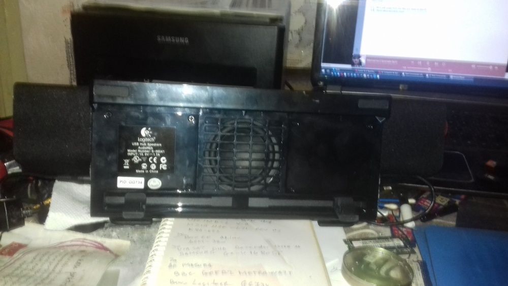 Logitech 2 in 1 USB Hub Speakers Audio Hub S-00041