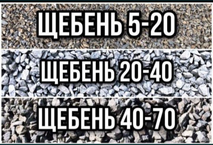 Доставка щебень Отсев Балласт Песок Грунт быстро и качественно