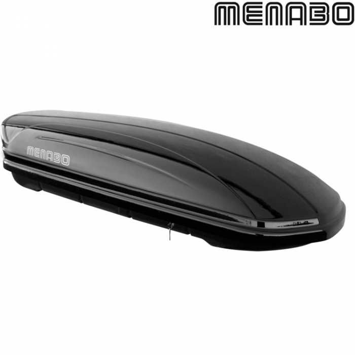 Автобокс Menabo Mania 400L черен металик 165см/79см/37см