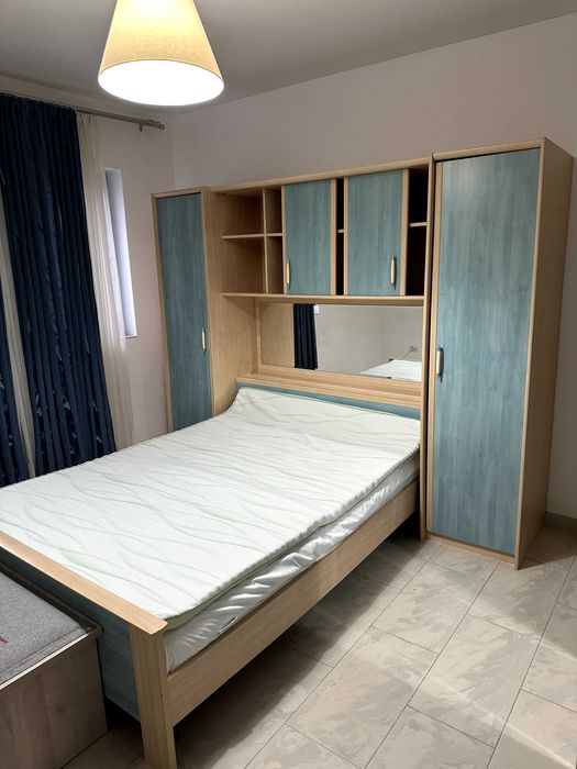Set Mobilă Dormitor - Pat, Dulap, Comodă, Corpuri suspendate