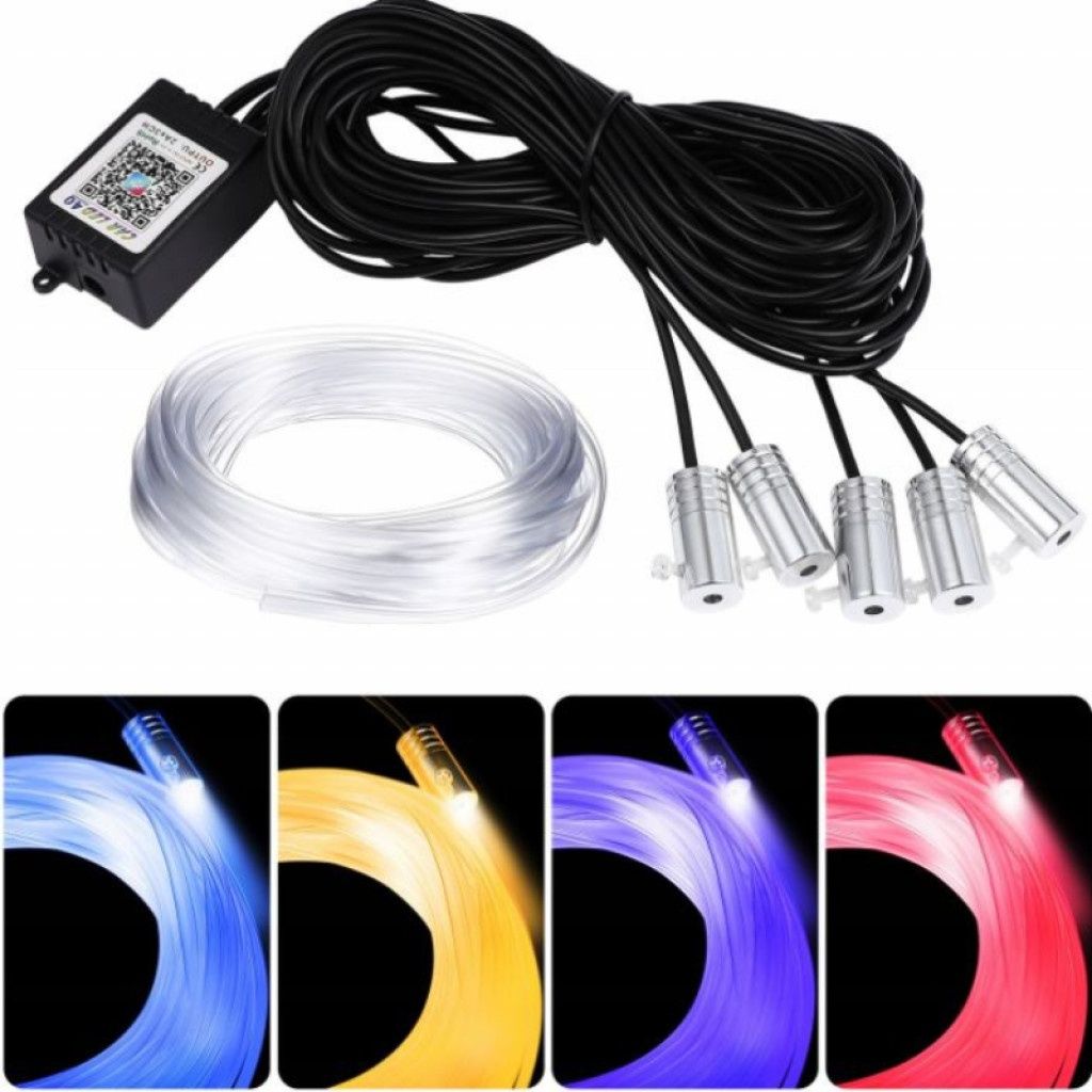 RGB LED осветление за интериор на автомобил с Bluetooth управление и м