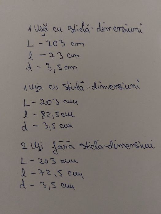 Uși de interior 400/buc.