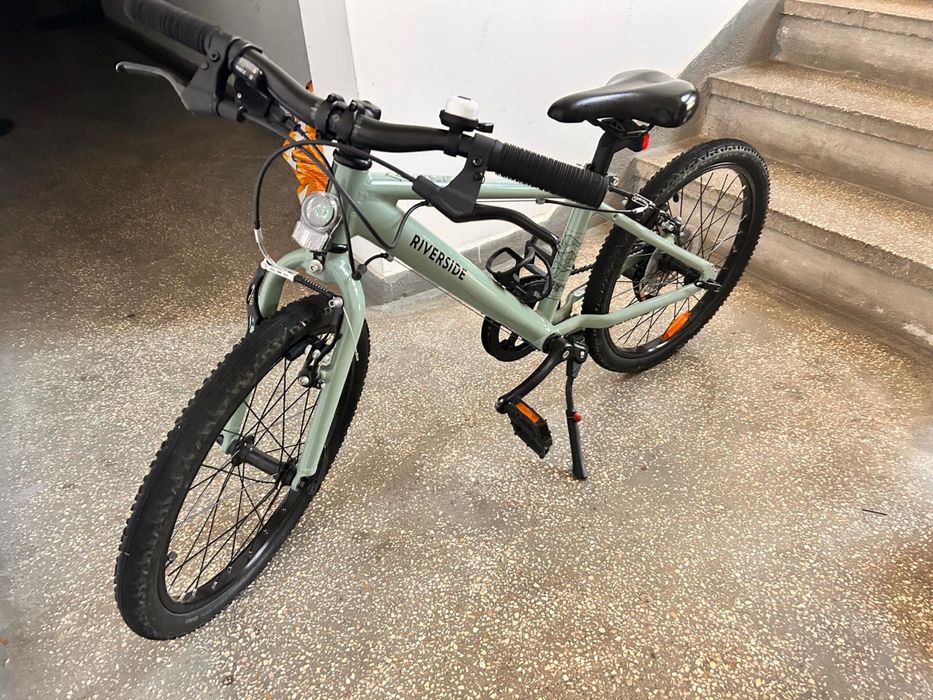 Bicicletă polivalentă Riverside 900 20" verde copii 120-135 cm