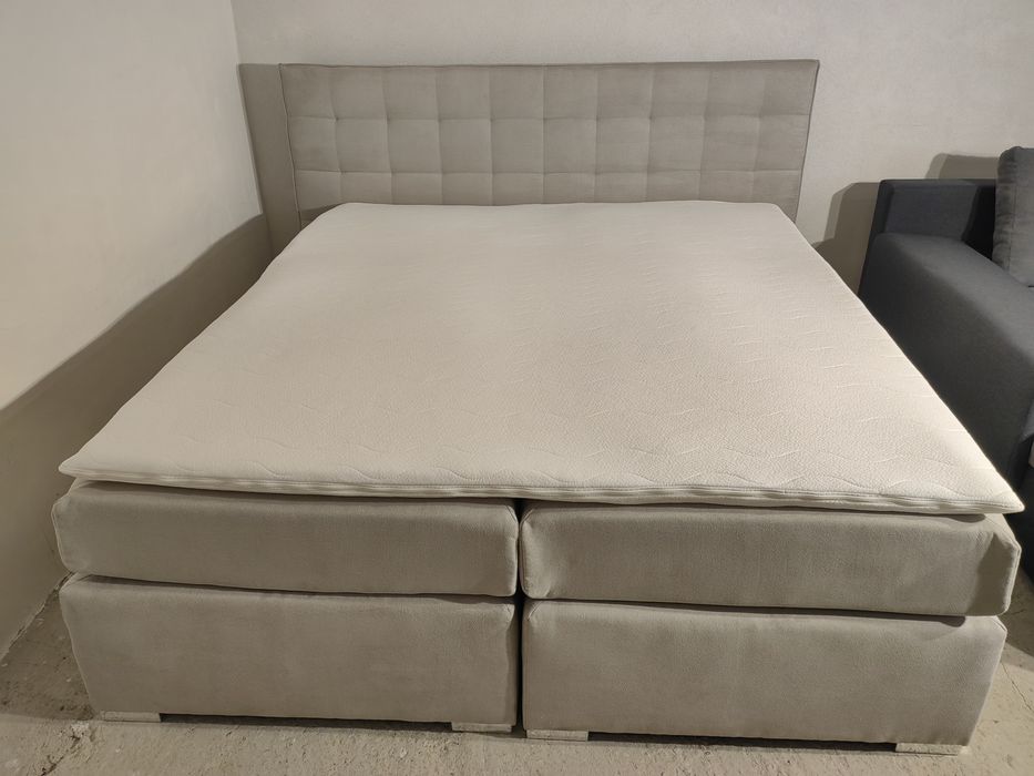 Pat dormitor Boxspring 180/200 Bej toppar