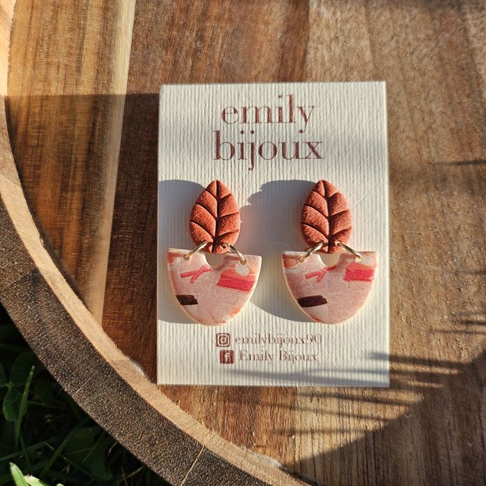 Cercei handmade din lut polimeric