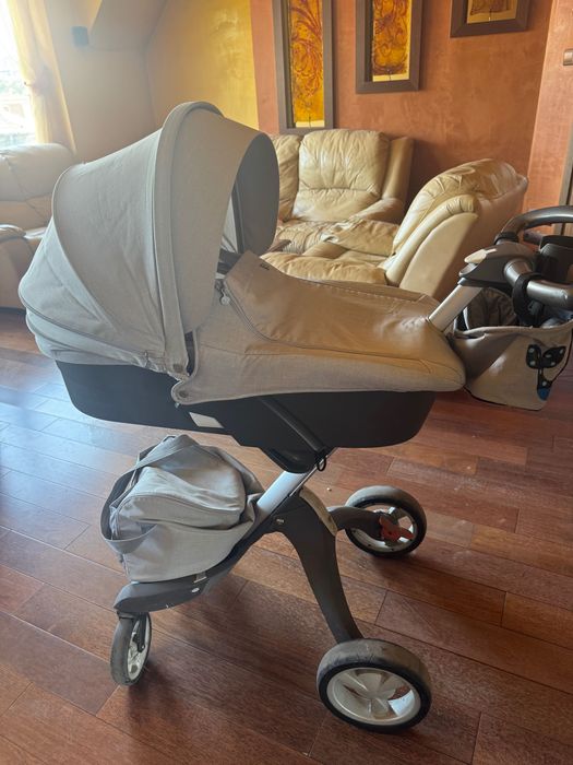 Бебешка количка Stokke Xplory + столче за кола + зимно чувалче