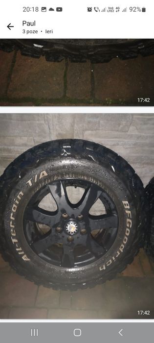 De vânzare genți de aluminiu cu cauciucuri de iarna  wv Amarok