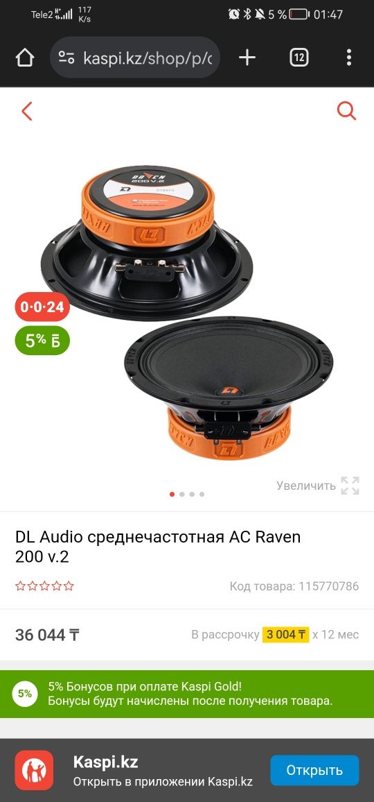 Dl audio raven 200 v2