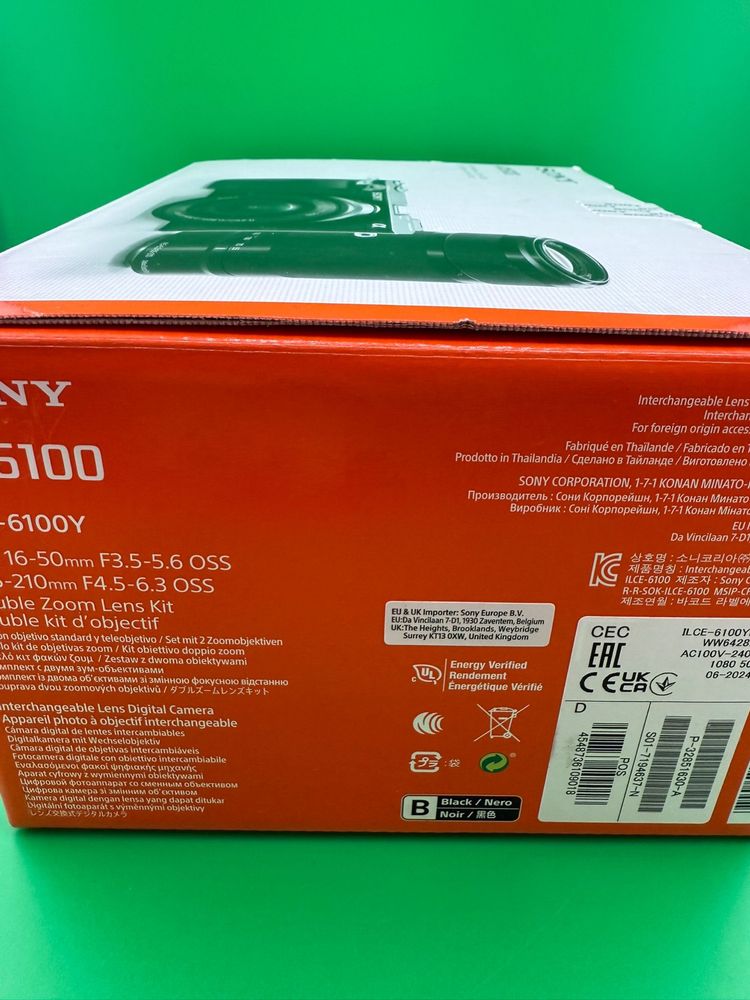 Sony Alpha A6100  24.2MP Kit 16-50mm II F3.5-5.6 OSS II + 55-210mm nou
