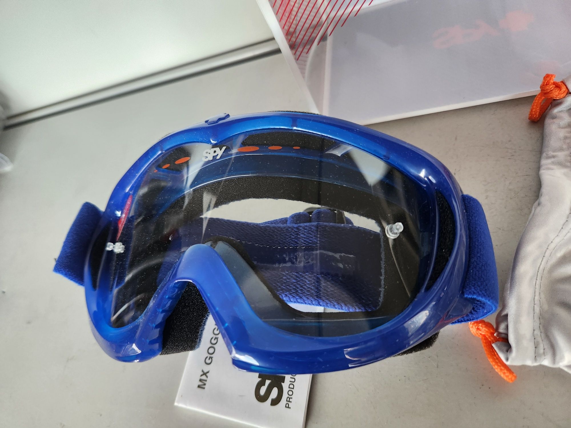 Нови Очила SPY TARGA 2 Мото Крос АТВ СИНИ с безцветна ANTI-FOG плака