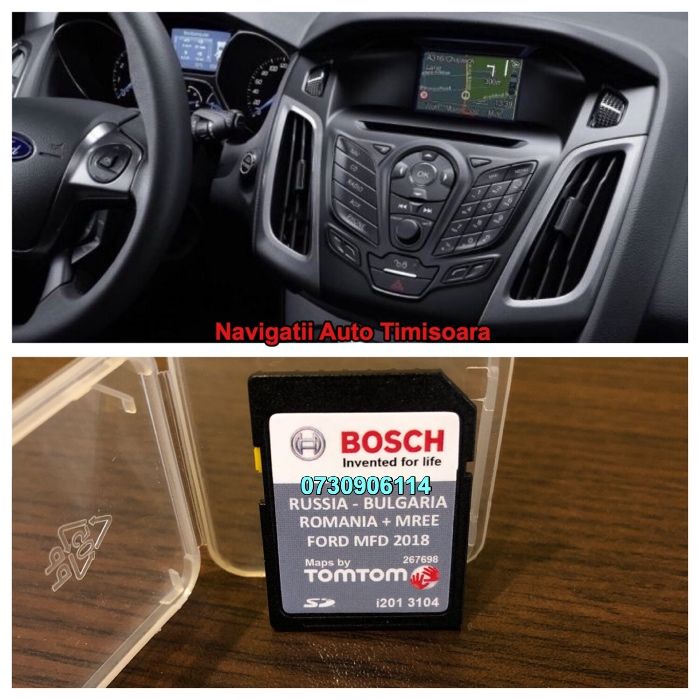 SD Card Harti Ford Navigatie MFD GPS 2022 Focus Fiesta Kuga C-Max