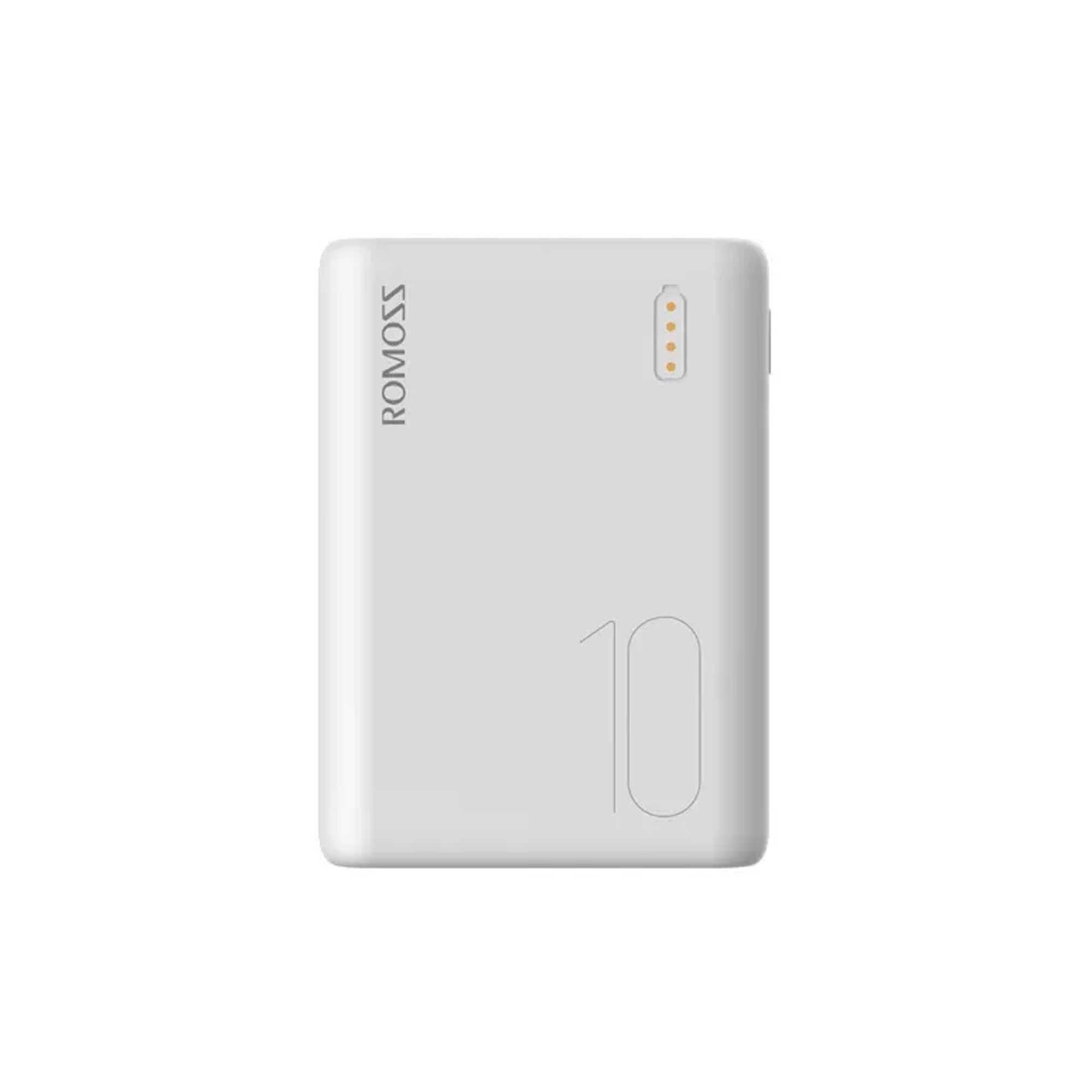 Портативный аккумулятор ROMOSS Simple 10, 10000 мАч, белый новый