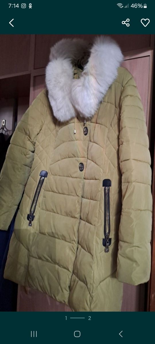 Продам пуховик  размер 44- 46