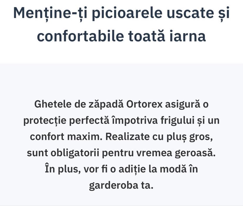 Bocanci Ortorex noi ,marimea 41 barbati