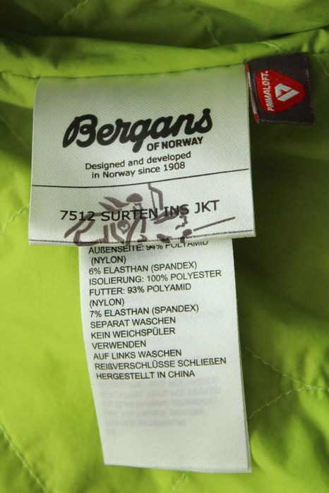 BERGANS Surten Ins Primaloft jacket - мъжко изолационно яке, размер М