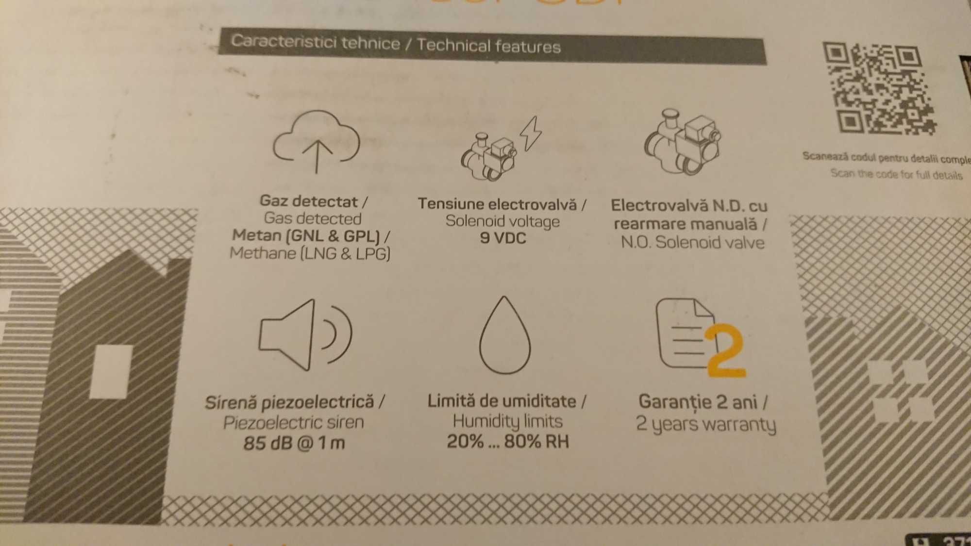 Detector Gaz Metan + Electrovalva DEFFENDER SDI, Noi