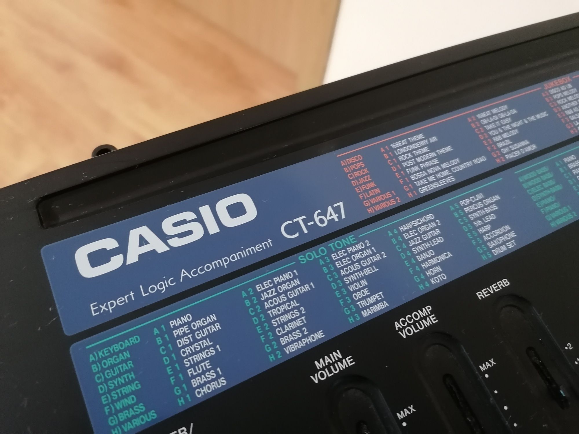 CASIO CT-647 Ex.Logic.Accompaniment pian digital orga electronică