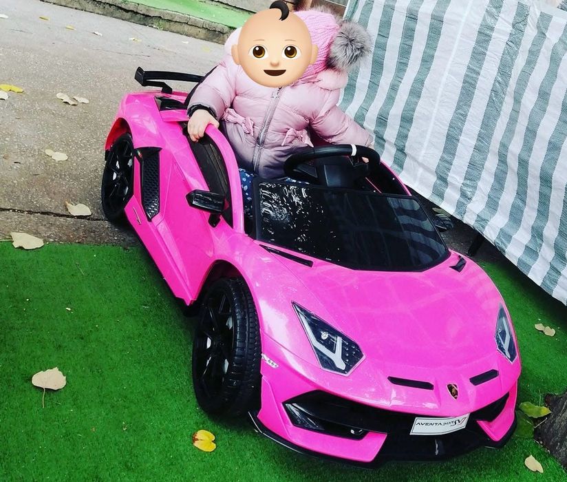 Masinuta electrica cu telecomanda Lamborghini pink