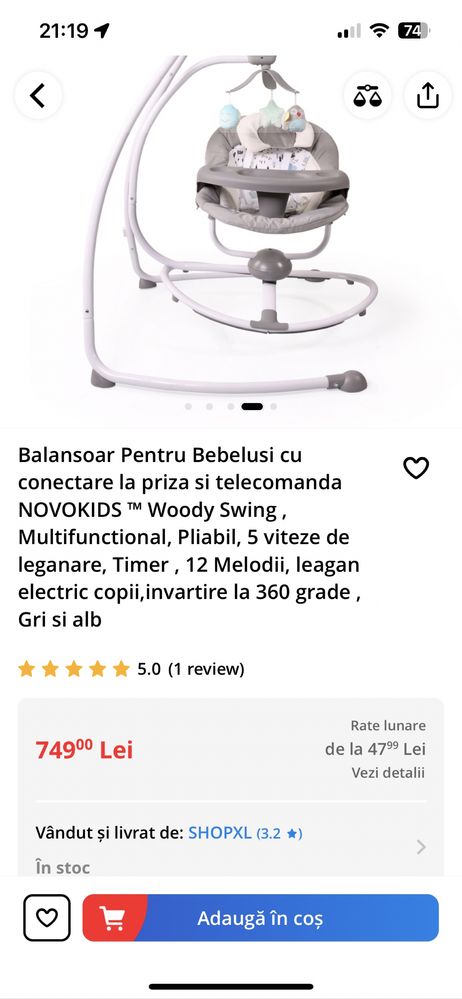 Balansoar bebelusi