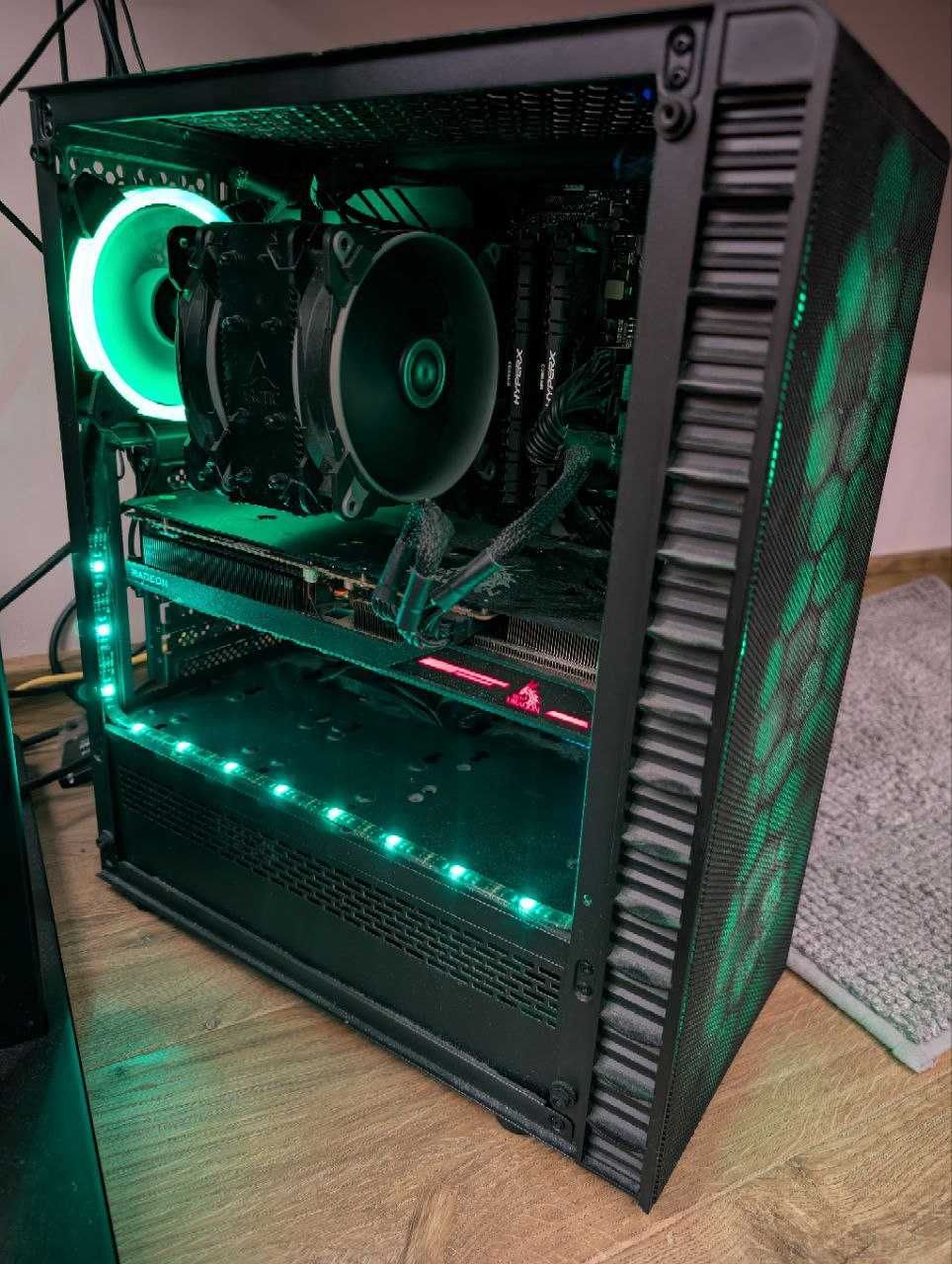Геймърски компютър - Ryzen 5 5600X, RX 6800 XT, 32GB DDR4 RAM, 4xSSD
