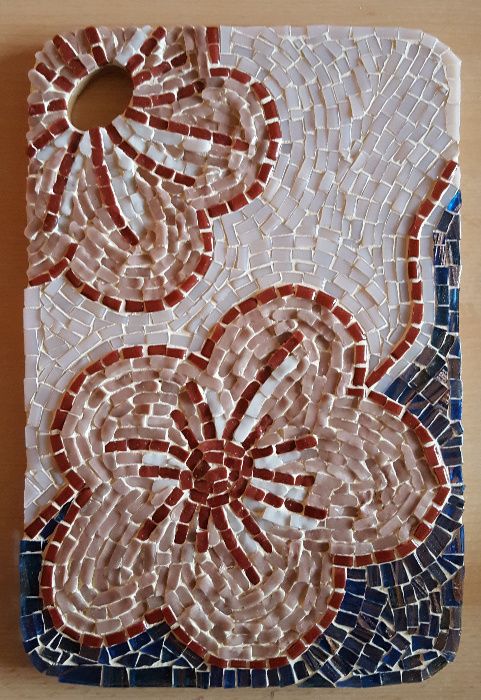 Tablou mozaic sticla-Cadou deosebit hand made- - Inimioara