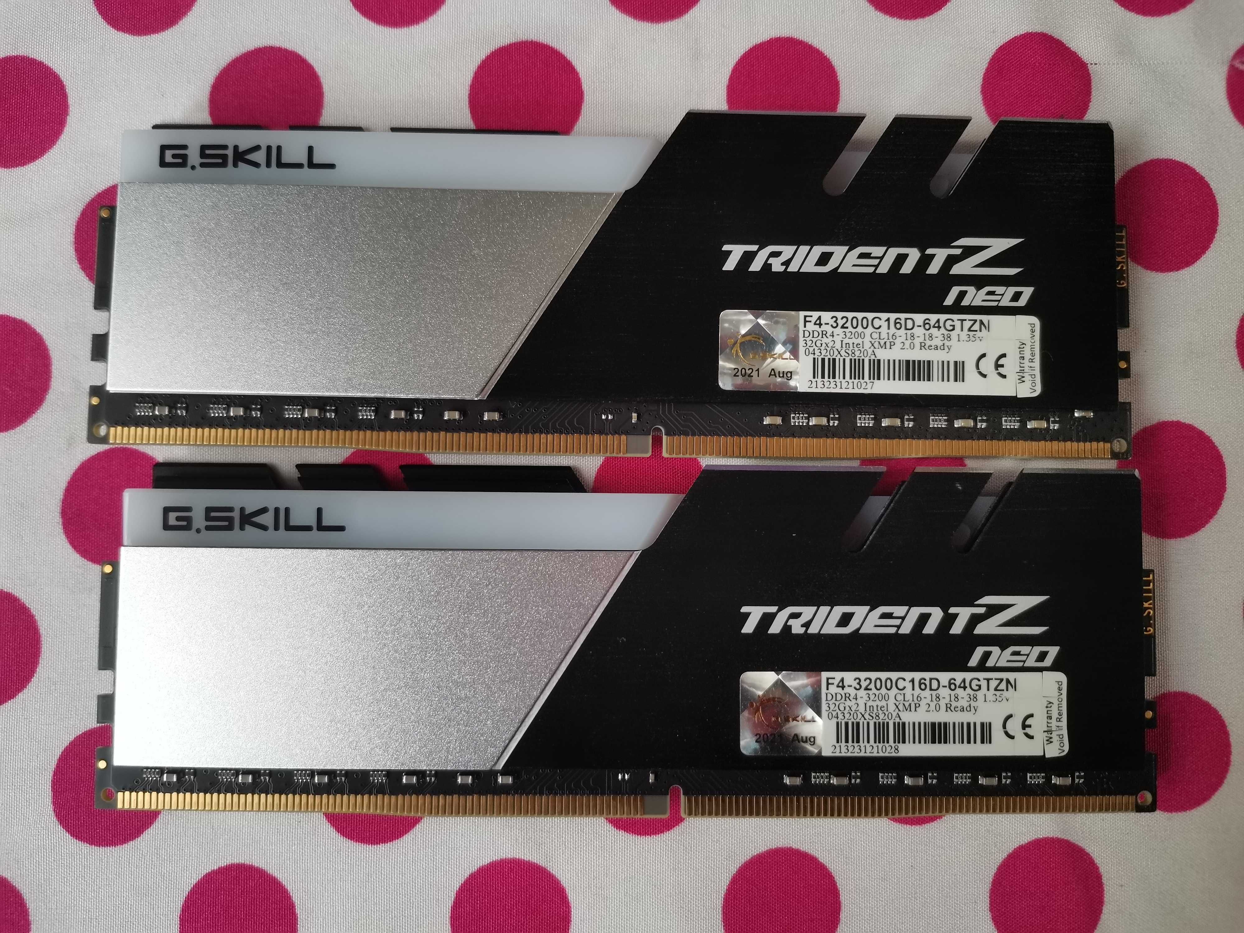 Memorie Ram G.Skill Trident Z NEO RGB 32GB 2 x 16 GB DDR4 3200MHz CL16