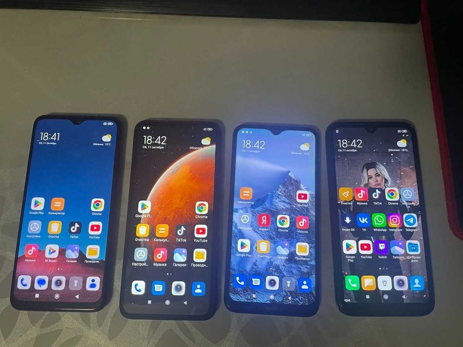 Продаю 4 Смартфона Модели Redmi 9, Redmi 9A, Redmi 8A, Redmi 7