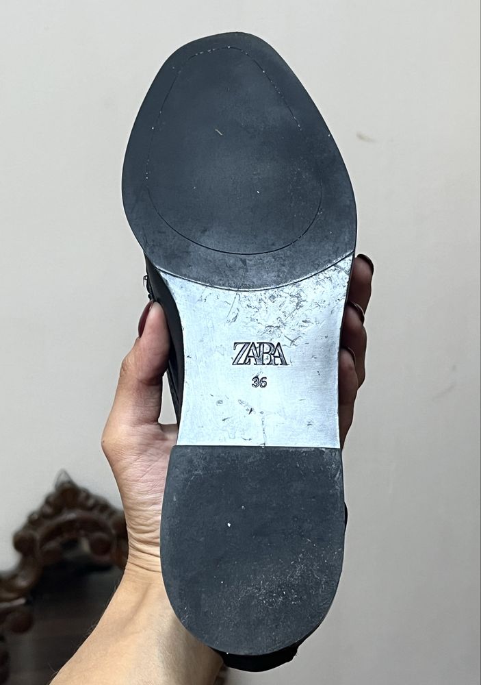 Loafers/mocasini, piele naturală, Zara